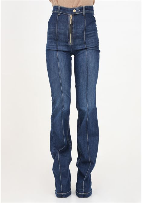 Jeans a zampa in denim blu da donna ELISABETTA FRANCHI | PJ27D46E2104